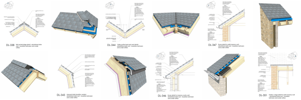 06 Jun24 DL338-351 Refurbished Slate Roof Details P1
