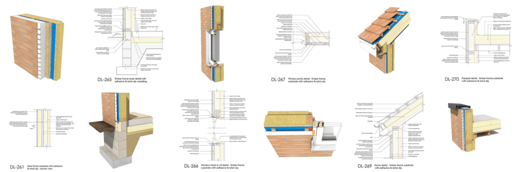 09 Sep23 DL261-270 Brick Slips Details - Adhesive Fix