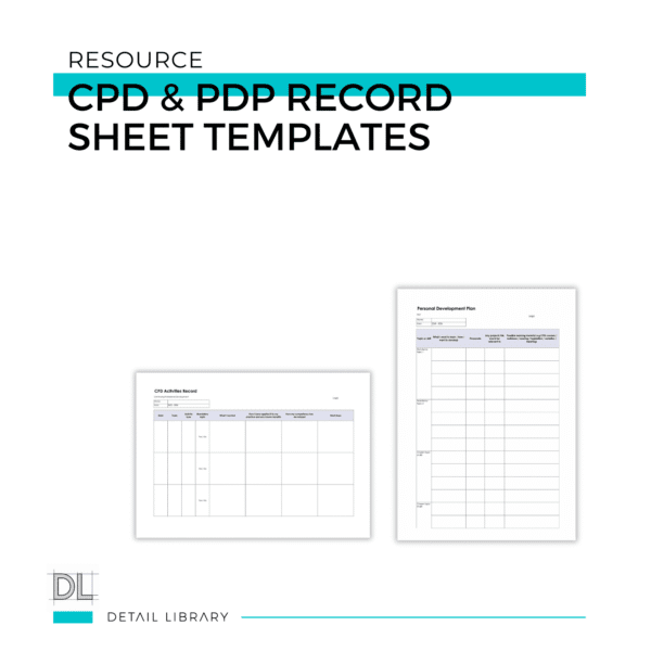 CPD & PDP Record Sheet Templates
