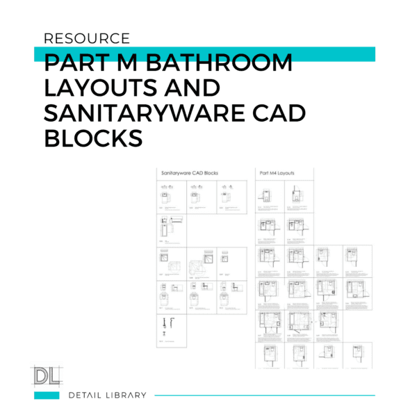 Part M Bathroom Layouts and Sanitaryware CAD Blocks